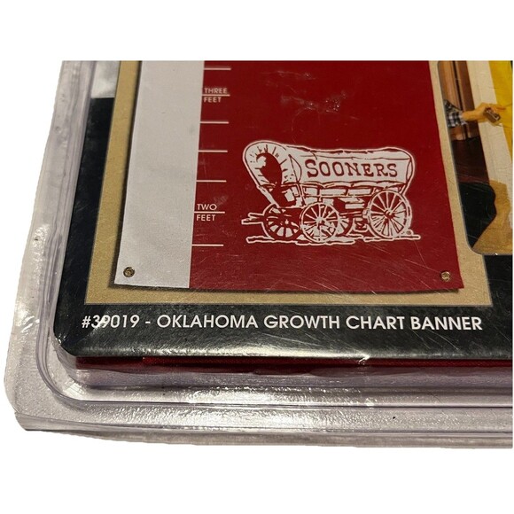 OU Oklahoma Sooners Premium 24 x 62" Growth Chart Wall Hanging Team Banner BSI - Picture 2 of 6